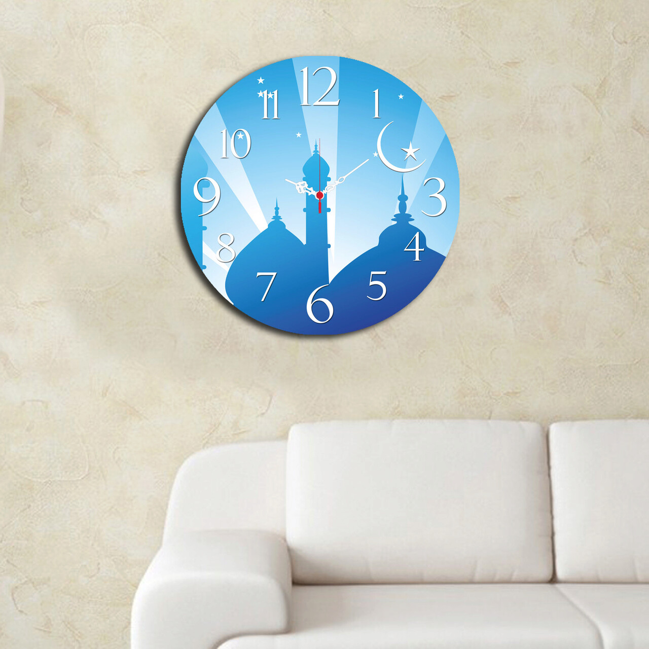 Ceas de perete, Ms-07, ø40 cm, Multicolor - imagine 3